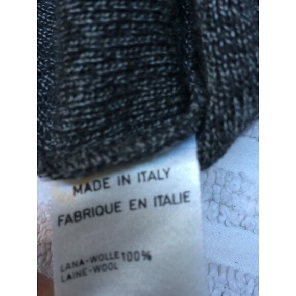 Genny Way Italy Men's Gray V-Neck Button Wool Knit Cardigan Sweater Vest Casual - Picture 6 of 9